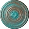 Ekena Millwork Pearl Ceiling Medallion (Fits Canopies up to 1 7/8"), 26 1/4"OD x 1 1/2"P, Copper Green Patina CM26PECGS - alternate 1